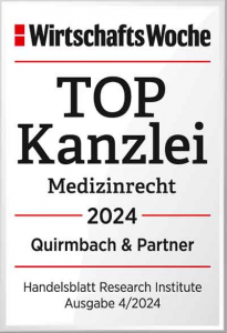 Quirmbach & Partner, Topkanzlei Medizinrecht 2024