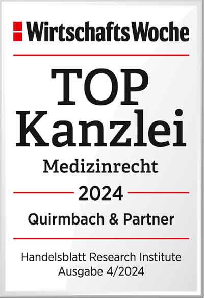 Quirmbach & Partner, Topkanzlei Medizinrecht 2024